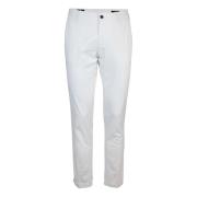 Slim Fit Witte Broek Mason's , White , Heren