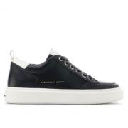 Zwart Wit Bond Sneakers voor Mannen Alexander Smith , Black , Heren