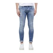 Stijlvolle Slim-Fit Jeans Upgrade Dondup , Blue , Heren
