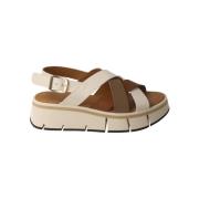 Platte sandalen miinto-549cca5851683d14af0f Calce , Beige , Dames