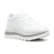 Witte Leren Sneakers Liu Jo , White , Dames
