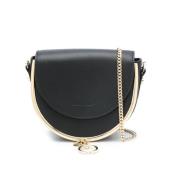 Mara Flap Crossbody Tas - Zwart Leer See by Chloé , Black , Dames