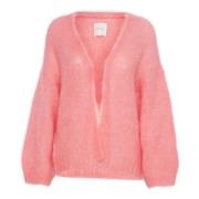 Comfortabele en stijlvolle cardigans Part Two , Pink , Dames