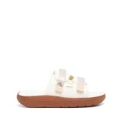 Witte rubberen sliders voor heren Suicoke , White , Heren