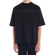 Zwarte Oversized T-shirts en Polos Lanvin , Black , Heren