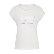 Romantische Twist | Biologisch Katoenen T-Shirt Jane Lushka , White , ...
