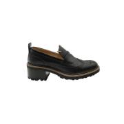 Pre-owned Leather flats Chloé Pre-owned , Black , Dames