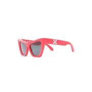 Zonnebril Off White , Red , Dames
