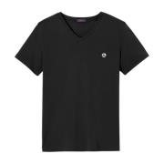 Basis Biologisch Katoenen T-Shirt - Zwart Jott , Black , Heren