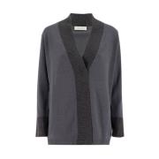 Cardigan Le Tricot Perugia , Gray , Dames