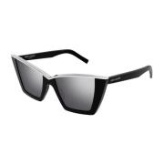 Stijlvolle zonnebril voor oogbescherming Saint Laurent , Black , Unise...