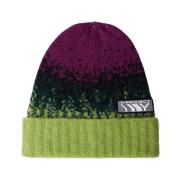 Veelkleurige rekwol mix beanie hoed Y/Project , Green , Heren