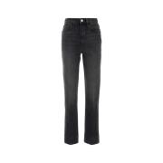 Straight Jeans Re/Done , Black , Dames