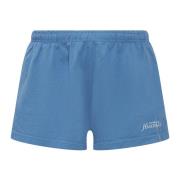 Shorts met elastische taille en koord Sporty & Rich , Blue , Heren