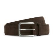 Suède Leren Riem Boggi Milano , Brown , Heren