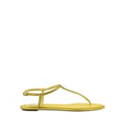 Flat Sandals René Caovilla , Yellow , Dames