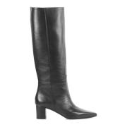 Zwarte Leren Laarzen Lina Locchi , Black , Dames