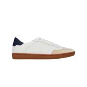 Court Clic Leren Sneakers Saint Laurent , White , Heren