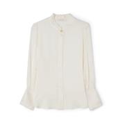 Nirva Frill Blouse Busnel , Beige , Dames