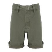 Casual Twill Shorts voor Heren Maison Margiela , Green , Heren