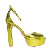 Sandalen met hoge hakken Sergio Levantesi , Green , Dames