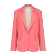 Moderne Koraalblazer Jane Lushka , Red , Dames