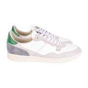 Mega/T Leren Sneakers Hidnander , White , Heren