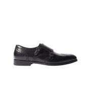 Handgemaakte Wing-Tip Monniksriemschoenen Scarosso , Black , Dames