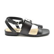 Elegante zomerse platte sandalen Sergio Rossi , Black , Dames