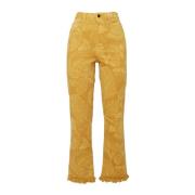 Fancy Crop Jeans La DoubleJ , Yellow , Dames