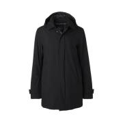 2-Laags Carcoat Herno , Black , Heren