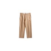 Stijlvolle Wijde Broek Nn07 , Beige , Heren