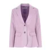 Lila stretch katoenen blazer JW Anderson , Purple , Dames