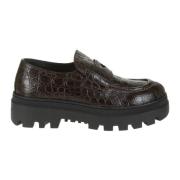 Loafers Car Shoe , Brown , Dames