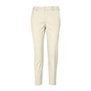 Cropped Trousers PT Torino , Beige , Dames