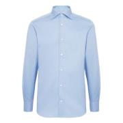 Ultimate NON Iron Slim Fit Katoenen Twill Overhemd Boggi Milano , Blue...