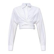 Geknipt shirt Alaïa , White , Dames