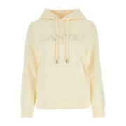 Crèmekleurige katoenen sweatshirt - Stijlvol en comfortabel Lanvin , Y...