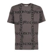 Katoenen T-Shirt Jt0062 Pg0079 JW Anderson , Gray , Heren