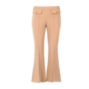 Wide Trousers Simona Corsellini , Beige , Dames