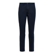 Stretch Katoenen Gabardine Broek Boggi Milano , Blue , Heren