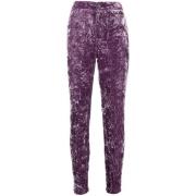 Velvet Slim-Fit Broek Saint Laurent , Purple , Dames