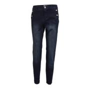 Slim Fit Denim Jeans 2-Biz , Black , Dames