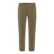 Slim Fit Chino Broek van Stretch Katoen BomBoogie , Green , Heren