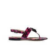 Emma Elaphe Platte Sandalen Scarosso , Pink , Dames