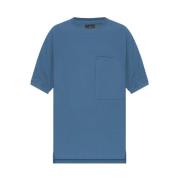Oversized T-shirt Y-3 , Blue , Dames