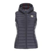 Mali Mouwloos Hooded Vest - Blijf Warm en Stijlvol Jott , Blue , Dames