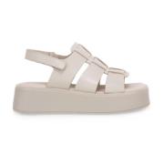 Witte Courtney Leren Sandalen Vagabond Shoemakers , White , Dames