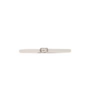 Leren Riem Maison Margiela , White , Dames