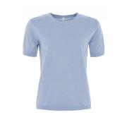 Zachte O-Neck T-shirt in diverse kleuren Skovhuus , Blue , Dames